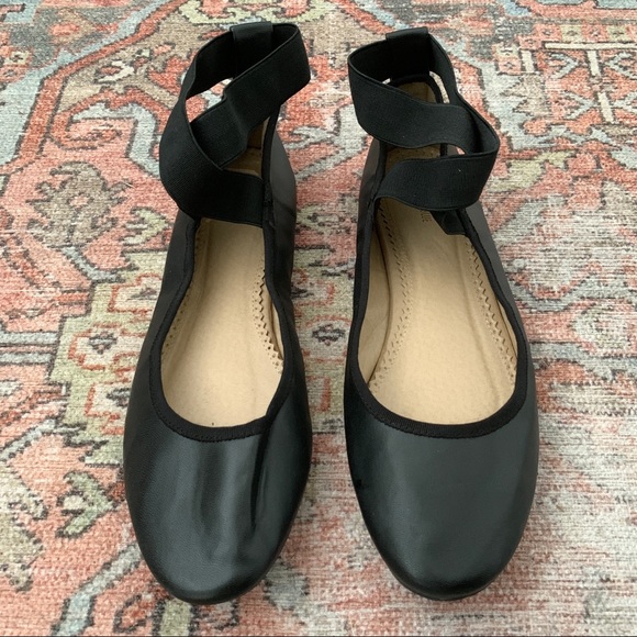 Urban Kimchi Blue Elastic Cross Strap Flats 9 - Picture 7 of 10